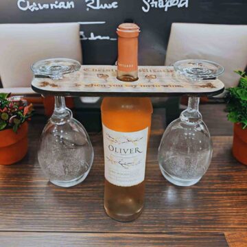 Rustic Wine Caddy – Hilarious Engraved Design