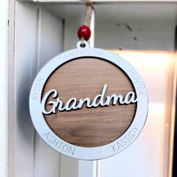 Customized Name Ornament Made from Reclaimed Wood (Perfect Gift Idea)