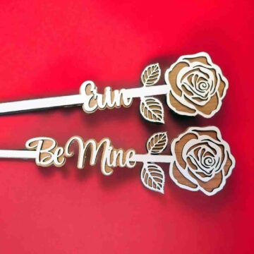 Customized Rose Gift Idea (reclaimed wood)