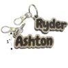 Customized Name Keychain-size