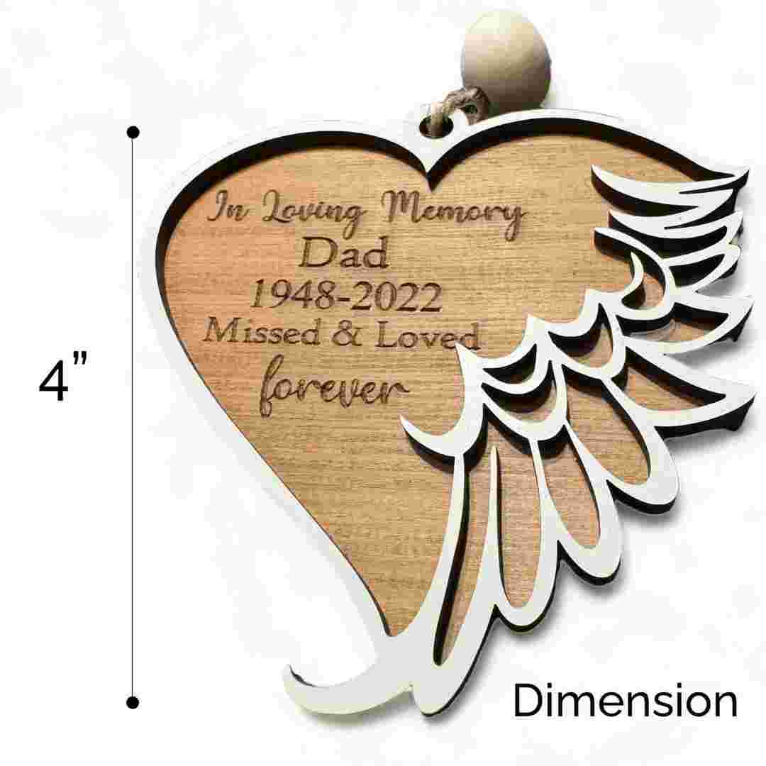 Customized Memorial Ornament made from Reclaimed Wood - Image 5