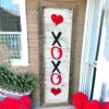 Xoxo Sign-white on porch