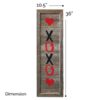 XOXO Sign-weathered grey-size
