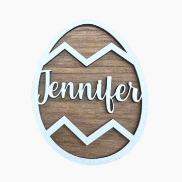 Customized Easter Egg Place Settings-with name