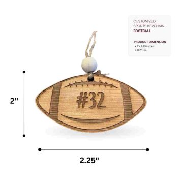 Customized Sports Keychain Football