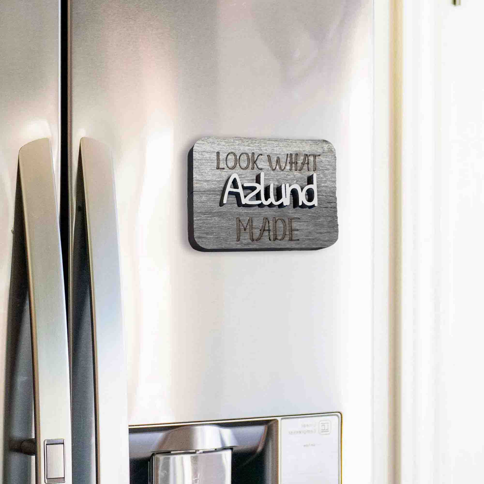 Look what I made on refrigerator door