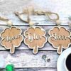 Shamrock Clover Tags for St. Patrick’s Day-front