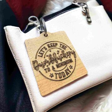 Let’s Keep the Dumbf*ckery to a Minimum Today Keychain