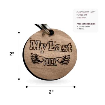 My last EFF keychain ornament-dimension