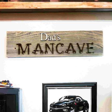 Customized Sign for Garage, Mancave, Workshop (Father’s Day gift)