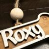 Reclaimed Wood Dog Bone Ornament Hanging Charm customized-roxy