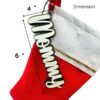 Customized Stocking Tag size