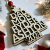 Customizee Rustic Christmas Tree Ornament for Festive-3