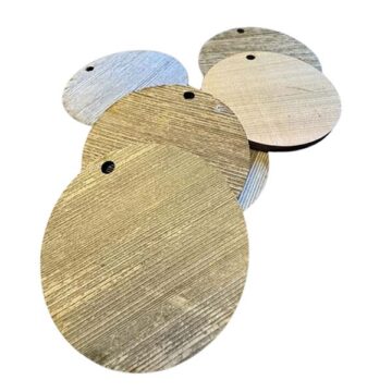 Blank Circle Barn Wood Ornament for Crafting and Decor (3.25″)
