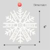 Customized-Snowflake-Ornament-size