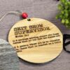 Shitshow-Supervisor-Ornament-back