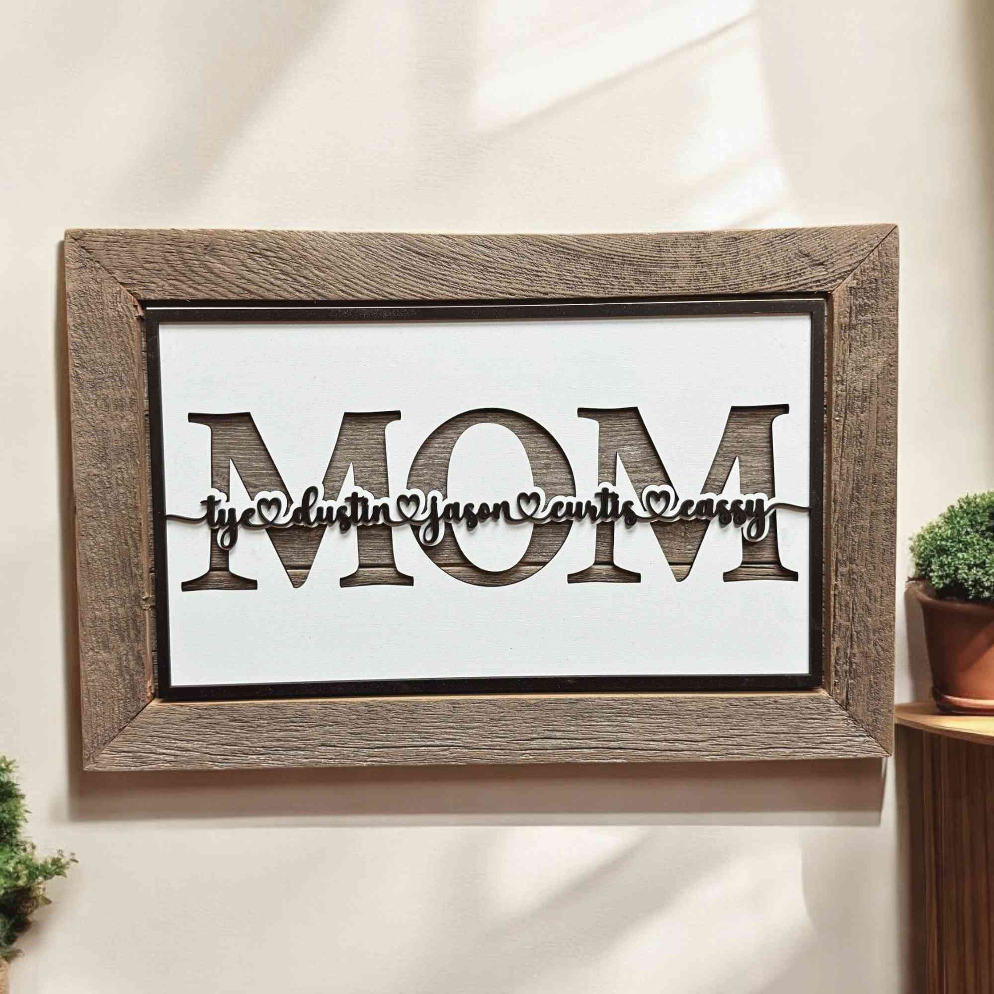 Mom Sign on wall