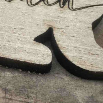 Engraved Custom Easter Bunny Basket Tag-side